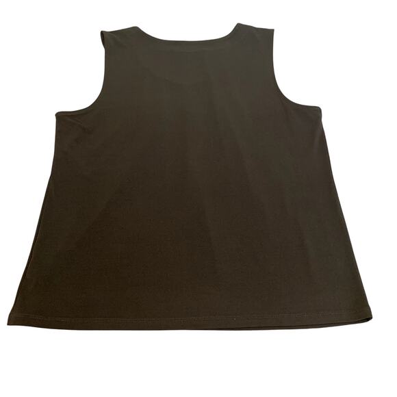 Jones Studio Separates Black Sleeveless Women's Pleated Shell Top Size L - Picture 5 of 8